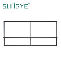 Ventana Corredera Ultrafina de Estilo Europeo Moderno SUNGYE, Rodamiento Silencioso, Vidrio Templado Aislante, Malla de Seguridad, Aleación de Aluminio de Lujo
