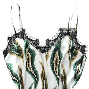 Conjunto de dos piezas de ropa de estar por casa de imitación de seda negra, estilo europeo y americano, a la moda y cómodo, al por mayor. - Product Image 4