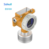 Détecteur de gaz en ligne haute précision Safewill avec vanne d'arrêt, certifié CE, haute précision 3% FS, alarme sonore et lumineuse ES10H pour gaz CO/H2S/O2
