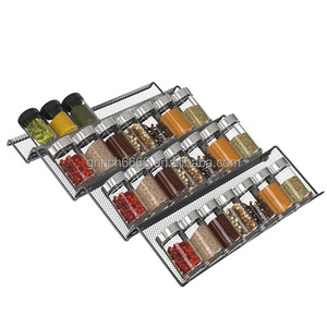 <span class=keywords><strong>2025</strong></span> kim loại gia vị ngăn kéo tổ chức 4 tầng mở rộng gia vị lọ ngăn kéo chèn ngăn kéo nhà bếp gia vị giá - Product Image 1