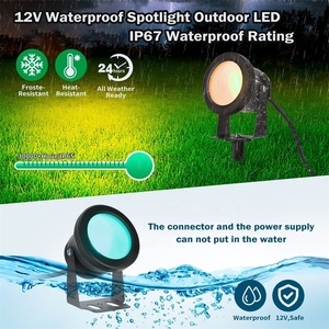Lumière de fontaine de <span class=keywords><strong>piscine</strong></span> à LED RVB étanche <span class=keywords><strong>IP67</strong></span> avec projecteur à gradation télécommandé pour les piscines de jardins extérieurs Caractéristiques de l'eau - Product Image 6