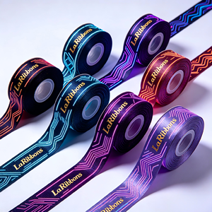 Cinta de Satén con Estampado de Lámina Dorada Personalizada Hecha en Vietnam, en Bobina, Empaquetado Listo para Venta al por Menor para Mayoristas y Distribuidores - Product Image 4