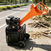 Broyeur de bois portable mini avec lames double face pour la déchiquetage des déchets d'élagage d'arbres