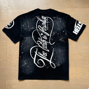 Camiseta de Manga Corta Holgada con Estampado de Ángel, Estilo Vintage, Unisex para Hombre y Mujer, Ropa Urbana, Hell Street Nfc - Product Image 5