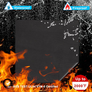 Grill Mat 40x40 Inches PTFE Fireproof Heat Resistant Outdoor <b>BBQ</b> Protection Mat for Grills Cooking Baking Barbecue - Product Image 2