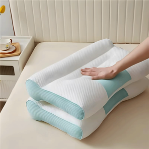 Almohadas de cama de espuma viscoelástica ortopédica para aliviar el dolor cervical y de hombro para dormir ergonómicas y transpirables - Product Image 1