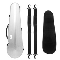 IRIN 4/4 Size Carbon Fiber Violin Case with Double Shoulder Strap Ultra-Light Waterproof Backpack for Stringed Instruments