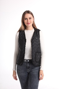 De algodón orgánico climatizada las etiquetas de la ropa de invierno largo USB climatizada cálida <span class=keywords><strong>chaqueta</strong></span> para las mujeres - Product Image 5