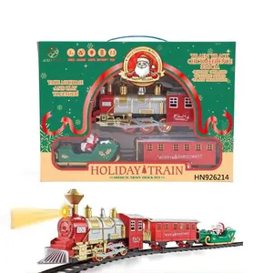 Tren de Navidad con batería, con luz y música, HN926214, 13 Uds.