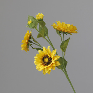 Injoy IJ049 - Flores de Girasol Artificiales Modernas Hechas a Mano al por Mayor, 5 Cabezas, Realistas, Ecológicas, para Decoración del Hogar y Bodas - Product Image 5
