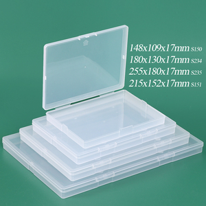 SUNSHING Flat Transparent Plastic Storage <b>Box</b> with Lids Hard Drill Bits Carry Case Collector <b>Packaging</b> Clear <b>Small</b> Organizer - Product Image 1