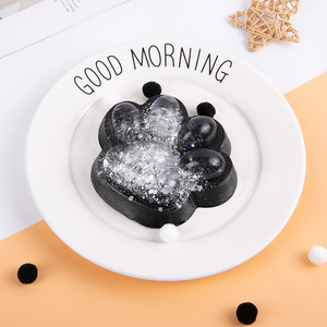 Juguetes Blandos de Gato con Patas Negras de 8cm, Serie Noche Estrellada con Brillo Ámbar, Juguetes Antiestrés de Patas de Gatito para Niños y Adultos, Regalo al por Mayor - Product Image 4