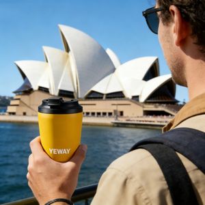 Gobelet à café en acier inoxydable avec logo personnalisé, 12 oz, double paroi, isolé sous vide, cadeau promotionnel - Product Image 3