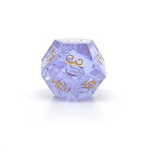 ลูกเต๋าหินสังเคราะห์ LM แบบแตกสีเขียวเงา สำหรับเกม DND <span class=keywords><strong>RPG</strong></span> - Product Image 6