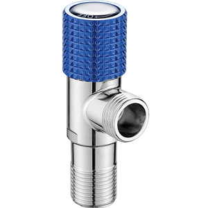 Nuevo Válvula Angular de Control para Aplicaciones de Agua, Herramienta de Cierre de Grifo con Conexión, en Color Negro Cromado y Gris Metálico - Product Image 3