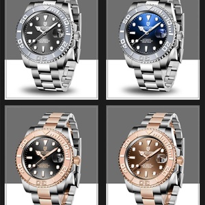 PAGANI DESIGN PD-1651 Sports Men <b>Mechanical</b> Wristwatch Sapphire Luxury Automatic <b>Watch</b> for Men Stainless Steel Waterproof Clock - Product Image 6