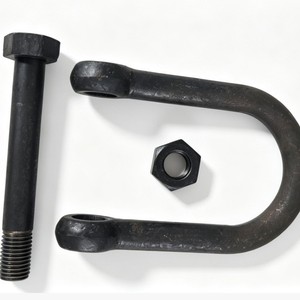 Grillete tipo D de acero al carbono de 25 mm con perno y tuerca extraíbles, diámetro de la hebilla de 100 mm - Product Image 1