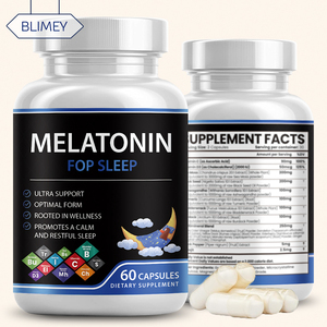 Fabricante Personalización Melatonina 3Mg 5Mg 10Mg 12Mg 60Mg Vitamina B6 L-Theanine Softgel Cápsulas de Melatonina - Product Image 1