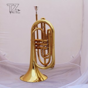 Trombón Tenor <span class=keywords><strong>de</strong></span> Latón <span class=keywords><strong>de</strong></span> Triple Válvula TZ-118 con Acabado en Laca Dorada, Tono B Bajo, <span class=keywords><strong>Llave</strong></span> Vertical <span class=keywords><strong>de</strong></span> Viaje <span class=keywords><strong>de</strong></span> Número Largo - Product Image 6