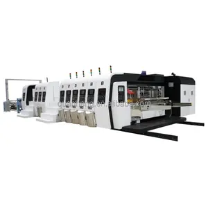 carton printer machine automatic carton high definition flexo printer slotter rotary die cutter with stacker machine