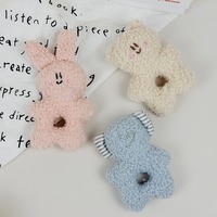 Jouet pour chien en peluche écologique de style coréen, avec son, en forme d'ours/lapin/éléphant, pour petits chiens