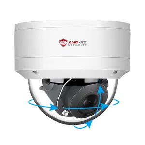 ANPVIZ 5MP IP 카메라 야외 PTZ 카메라 지원 광학 5X 줌 내장 마이크 CCTV 감시 최대 IR 거리 30m H.265 + WDR