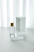 Boîte-cadeau pour flacon de parfum rectangulaire de 50 ml - pour flacon de 100 ml, boîte Ciel et Terre - Logo personnalisé, papier rigide