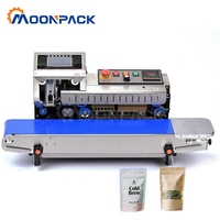 Machine à sceller FR-1600SS Moonpack Imprimante de codage numérique intelligente Machine à sceller chauffante pour sac en plastique en feuille d'aluminium