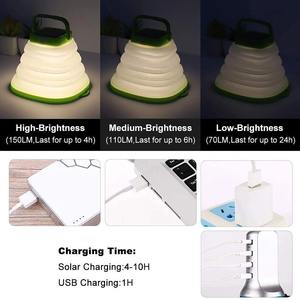 Lámpara Solar Novedosa y Exótica, Lámpara LED para Exteriores, Linterna Portátil Plegable, Lámpara de Camping Recargable por USB - Product Image 3