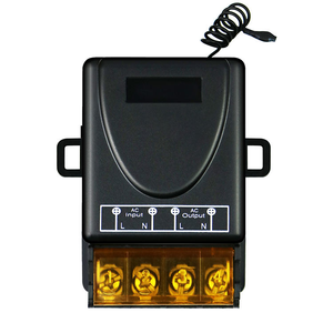 Relais 110V 240V 30A, télécommande sans fil <span class=keywords><strong>RF</strong></span> intelligente, <span class=keywords><strong>émetteur</strong></span> + récepteur, télécommande 433 MHz - Product Image 5