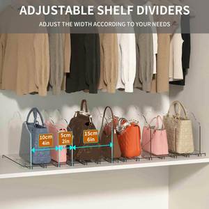 Organizador de Bolsos de Acrílico Personalizado, de Doble Nivel, Tipo Soporte, 126x48x40cm, Estilo Clásico Moderno, No Plegable, para Sala de Estar - Product Image 4