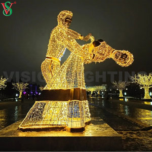 Decoración Luces de Navidad Led Exterior Escultura Luminosa Figuras <span class=keywords><strong>Danzantes</strong></span> párr Plaza y de la Calle - Product Image 6