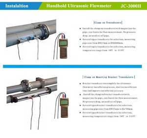 Portable High Accuracy /hand Hold Ultrasonic Flowmeter/<b>flow</b> <b>Meter</b> for with Battery - Product Image 4
