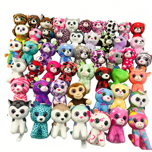 Custom Embroidered Cartoon Style Plush Pillow Charm Set with Assorted <b>Cute</b> Stuffed Animal Keychains for Stress Relief - Product Image 2