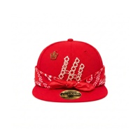 Nouvelle Arrivée 2026 Casquettes Streetwear Era en Coton à Visière Plate, Casquettes de Baseball Brodé avec Strass et Ruban, Casquettes Snapback