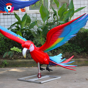 פנסי אנימטרוניקס תוכי מלאכותי מציאותי גודל חיים למכירה - Product Image 1