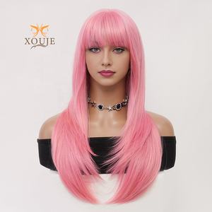 شعر مستعار صناعي قابل للتعديل مصنوع حسب الطلب بمظهر طبيعي وواقعي مناسب للارتداء اليومي للنساء بطول 26 بوصة - Product Image 5