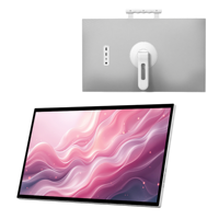 Televisor Portátil HDTV de 27 Pulgadas con Batería Recargable de 27000mAh, Sistema Inteligente Android 15, Pantalla LED 1080p para Full HD, Color Champán, para Negocios