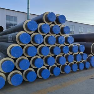 Tuyau d'acier d'isolation thermique de mousse de polyuréthane de HDPE ASTM A106/A53 G R.B de chauffage urbain enterré direct - Product Image 3