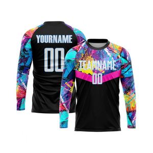 Men <b>Long</b> Sleeve Soccer Jersey Sublimated Sports Uniform Training Football Shirt Team Wear Breathable <b>Match</b> Play - Product Image 1