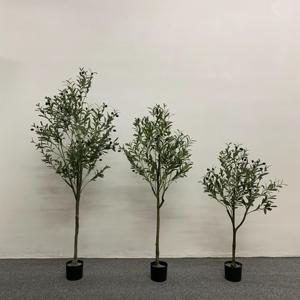 Árbol de Olivo Artificial Realista para Jardinería, Venta al por Mayor, Precio de Mayoreo, Simulación de Árbol de Olivo Verde Artificial para Interiores - Product Image 4
