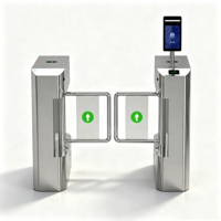 Torniquete Automático de Alta Seguridad para Exteriores con Control de Acceso por Código QR, Torniquete Giratorio Anti-colisión para Entrada y Salida