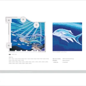 Decorative Pool Glass Mosaic Tile Animal Mosaic Pattern Swimming Pool Tile for Sale