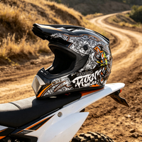 Casques de moto tout-terrain les plus vendus, certifiés ABS DOT, imperméables pour les passionnés de motocross, fabriqués en Chine
