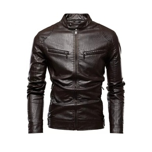 Wholesale Cheap High Quality Inspire Apparel Artificial Leather <b>Waterproof</b> Eco-Friendly Men's <b>Winter</b> <b>Jacket</b> Custom Team Number - Product Image 4