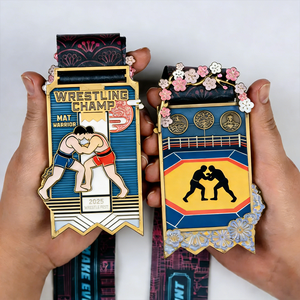 Silat Phoenix Sanda Kampfkunst Wushu Metallhandwerk Sport Maßgefertigte Wrestling-Trophäen Medaillen und Pokale - Product Image 1