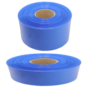 Matériaux d'isolation pour packs de batteries 18650, tube thermorétractable en PVC bleu, film rétractable en PVC de 140 mm pour batteries - Product Image 1