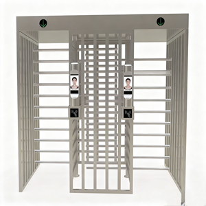 Torniquete de Altura Completa Guangbao ZY-Z012 de Acero Inoxidable, Doble Sentido, con Reconocimiento Facial, Huella Dactilar y Tarjeta IC, Anti-Pellizcos y Anti-Empuje en 1 Segundo, IP65, Acabado Cepillado - Product Image 3