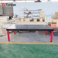 Table de soudage 3D D16 à haute planéité en fonte, traitée à l'azote, structure stable pour le soudage de précision, la calibration et le travail de fixation