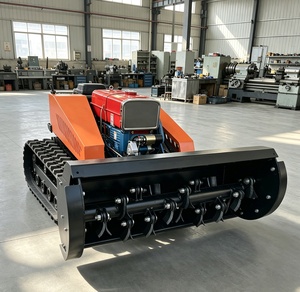 <span class=keywords><strong>Tondeuse</strong></span> à gazon sur chenilles télécommandée, monocylindre, diesel, refroidie par eau, sans fil, 1200 mm, robuste, tout-terrain, pour usage industriel - Product Image 2